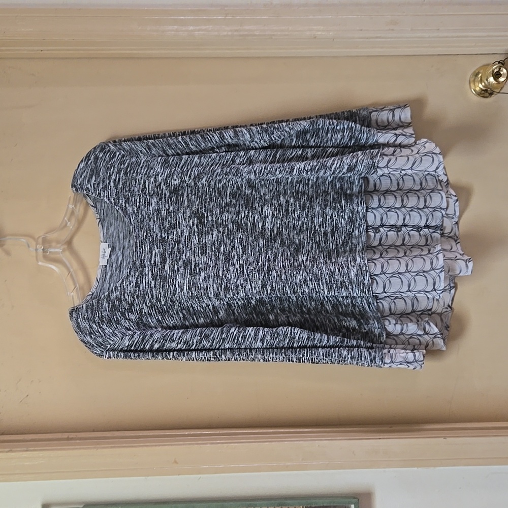 Style & Co. L/S Overblouse illusion top, dress up or down